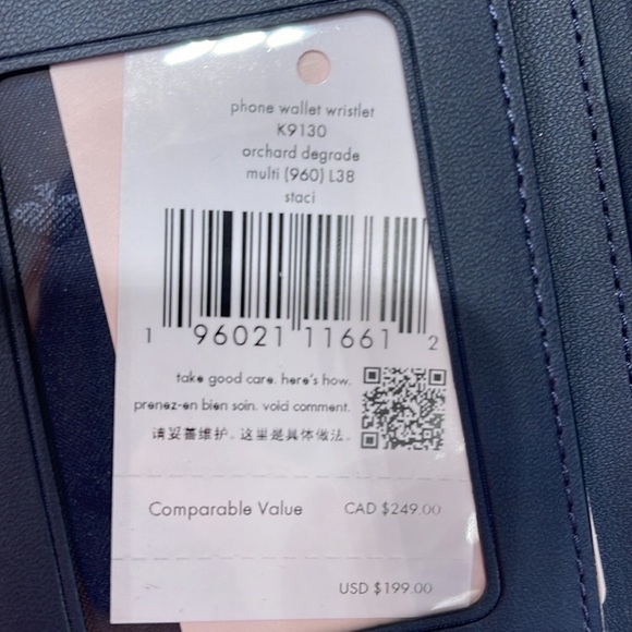 Kate Spade phone wallet Wristlet Orchard Degrade Multi - Picture 10 of 16